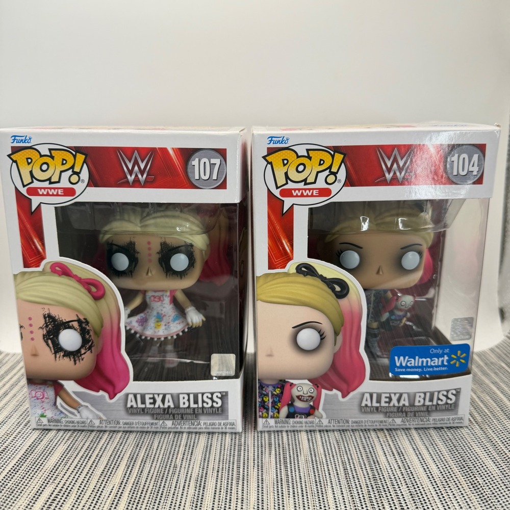 Funko Pop WWE Alexa Bliss 107 and 104 Walmart Exclusive Lilly Doll Figure Set